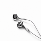 Silver  Wired Earphones