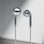 Silver  Wired Earphones